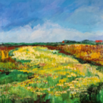 Acryl schilderij, Maya Wildevuur, Texel, 2007